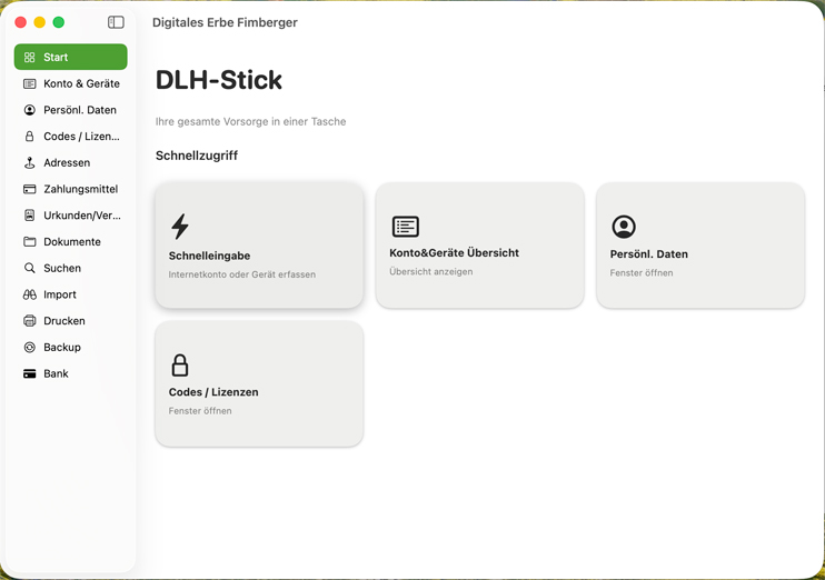 DLH Stick. Neue Version. Bessere Benutzerführung. Freundlich. Aufgeräumt. Verbessert.